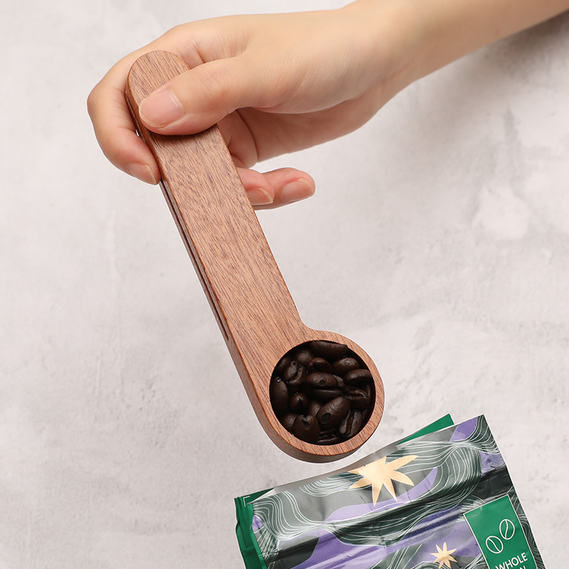 Title 2, Sapele Coffee Bean Measuring Spoon Baking Measu...