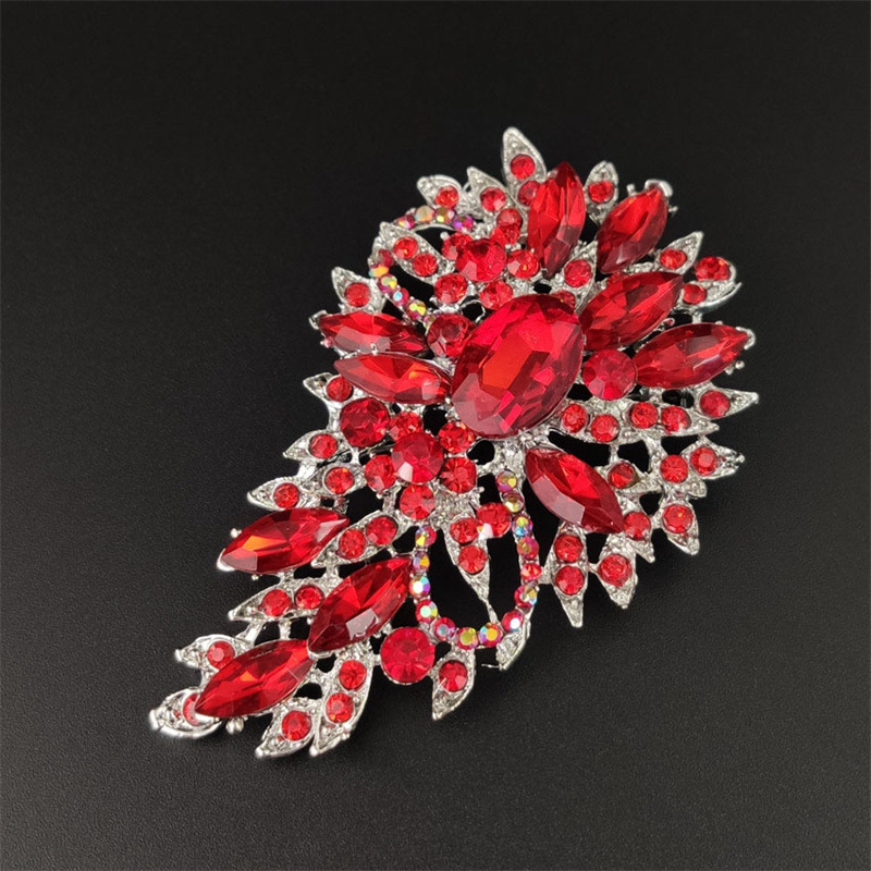 Water-Drop Crystal Brooch, picture 2 of 9