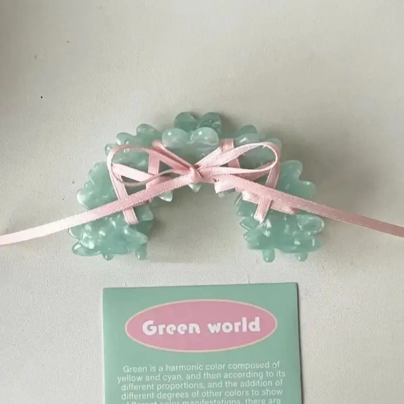 Ballet Ribbon Bow Manual Barrettes