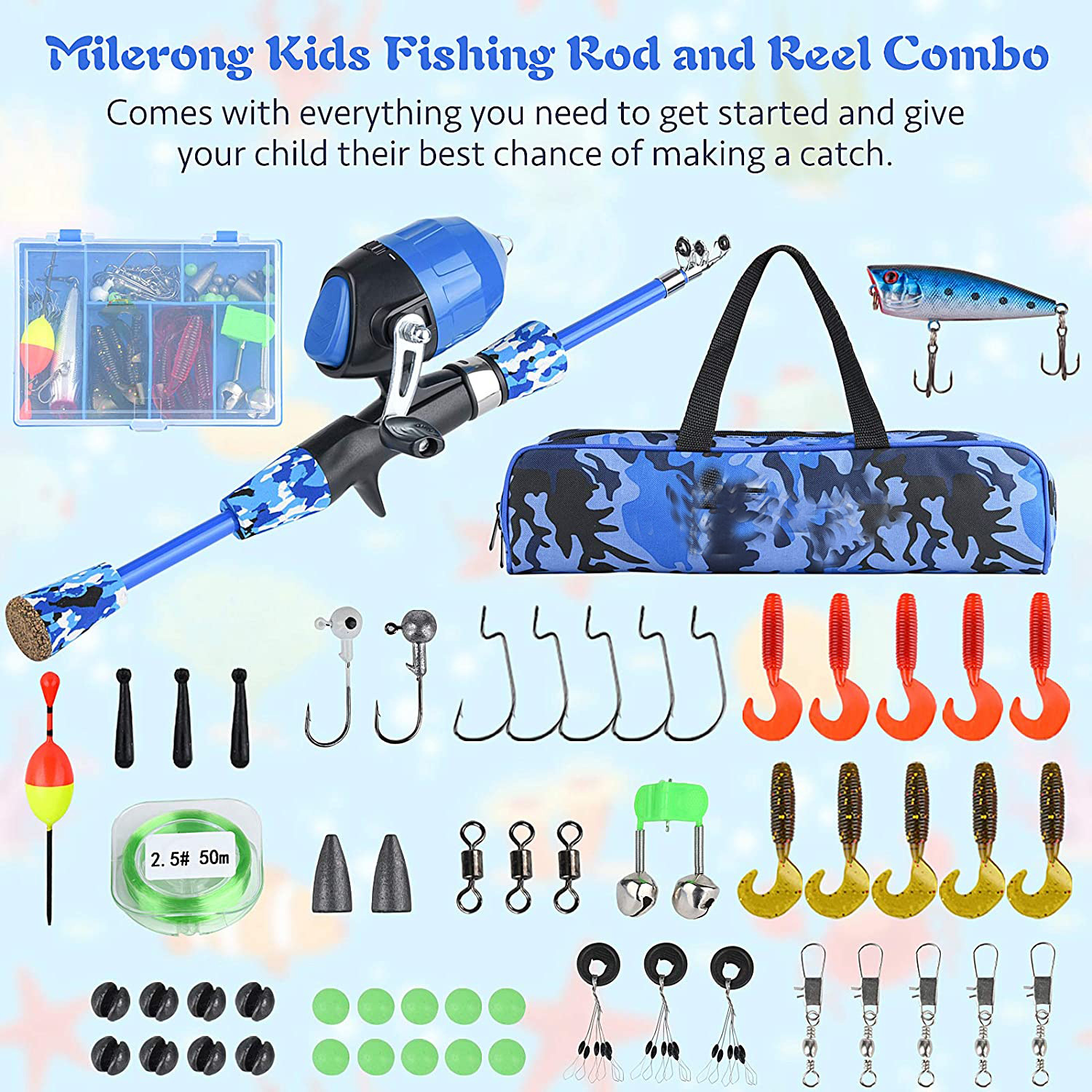 Title 4, Children and Teenagers Outdoor Fishing Equipmen...