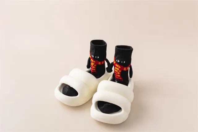 Women's Fashion Simple Christmas Hand Socks Scarf Black Opp Packaging - Shop at LoveMi