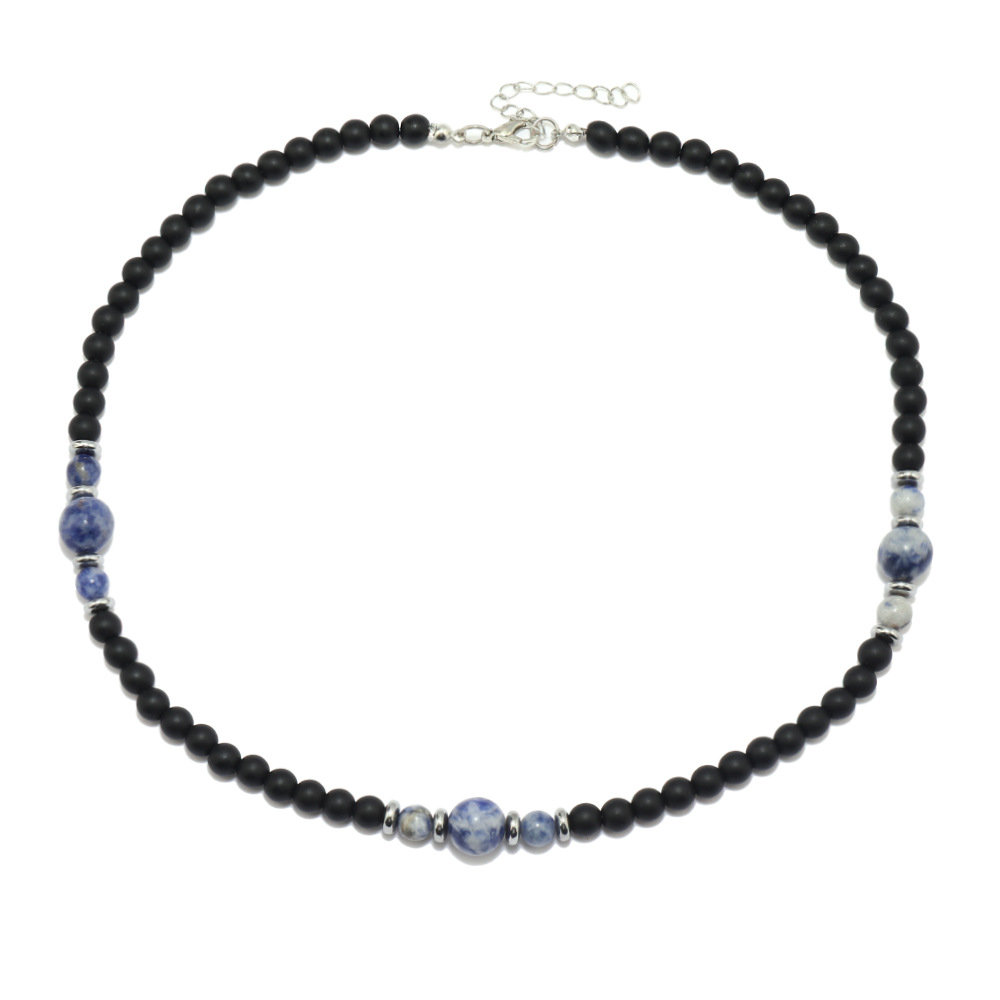 European And American Natural Stone Men's Necklace