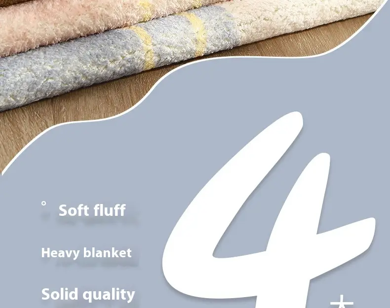 Cashmere-like Carpet Bedroom Bedside Blanket