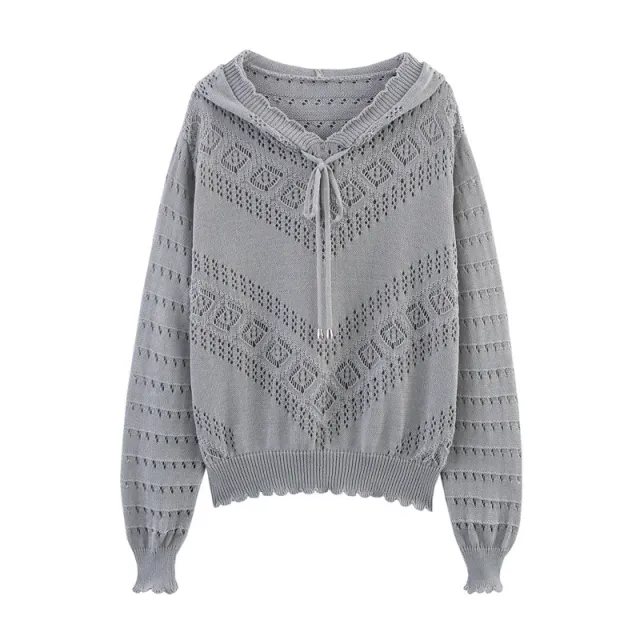 Women's Idle Style Casual Loose All matching Long Sleeve Top Fashion Gray - Shop at LoveMi