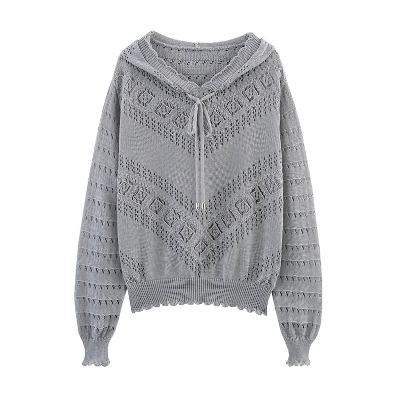 Women's Idle Style Casual Loose All-matching Long Sleeve Top Fashion - Grey