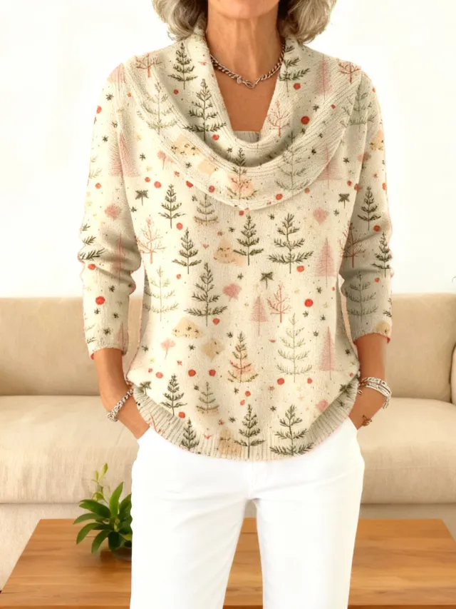 Womens Casual Loose fitting Pullover Hoodie With A Cowl Neck Nwy1382512923 M - Shop at LoveMi