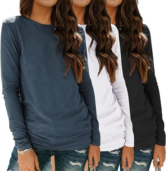 3 piece Long Sleeve Shirt Loose Autumn Top Suit White - Shop at LoveMi