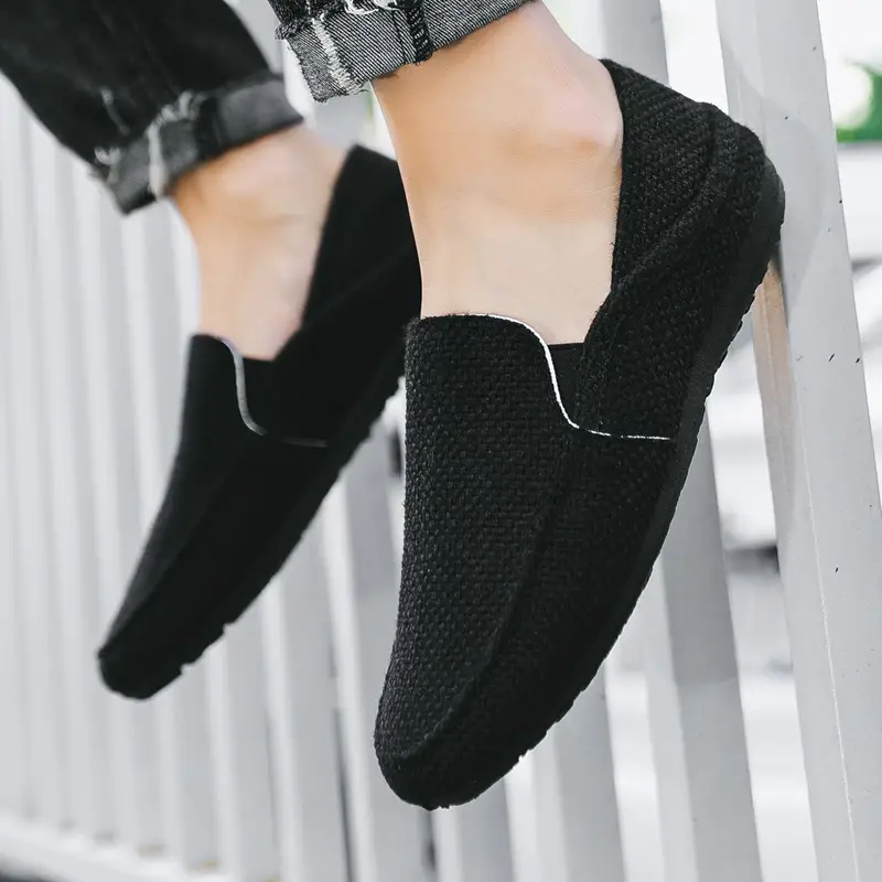 Summer New Men's Lazy Casual Breathable Linen Canvas Shoes