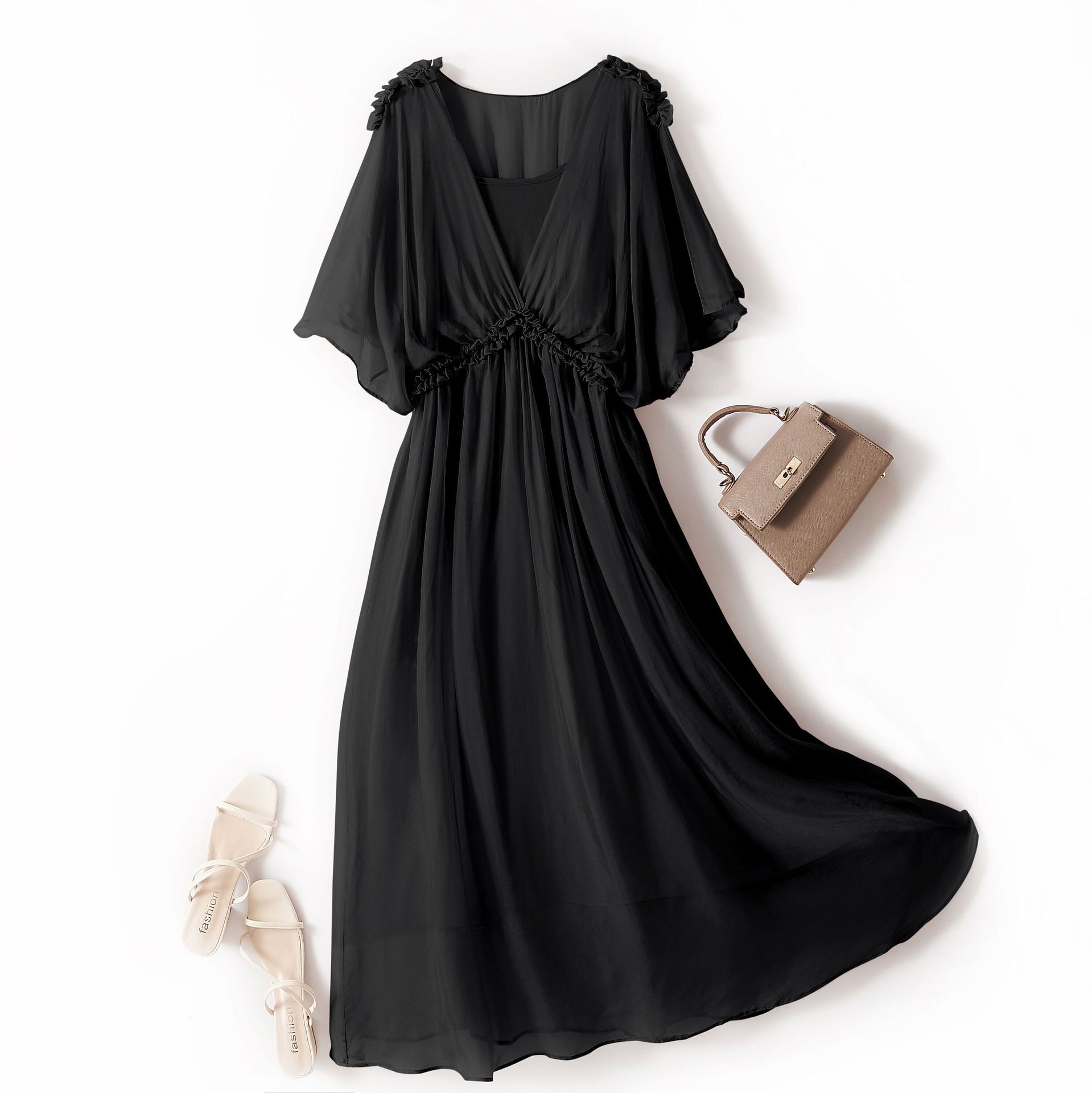 Silk Flared Dress, picture 5 of 5