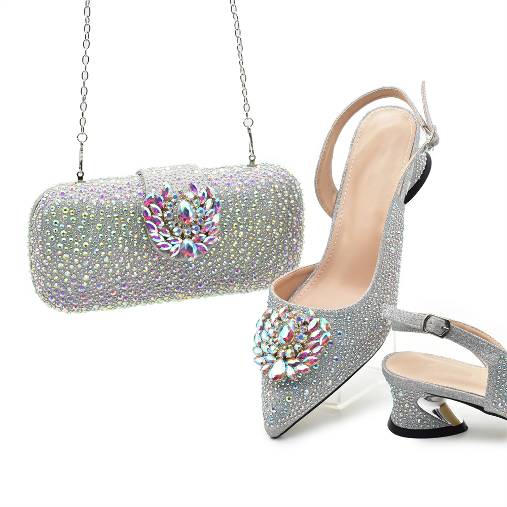 Chunky Heel Sandals with Handbag, picture 5 of 5