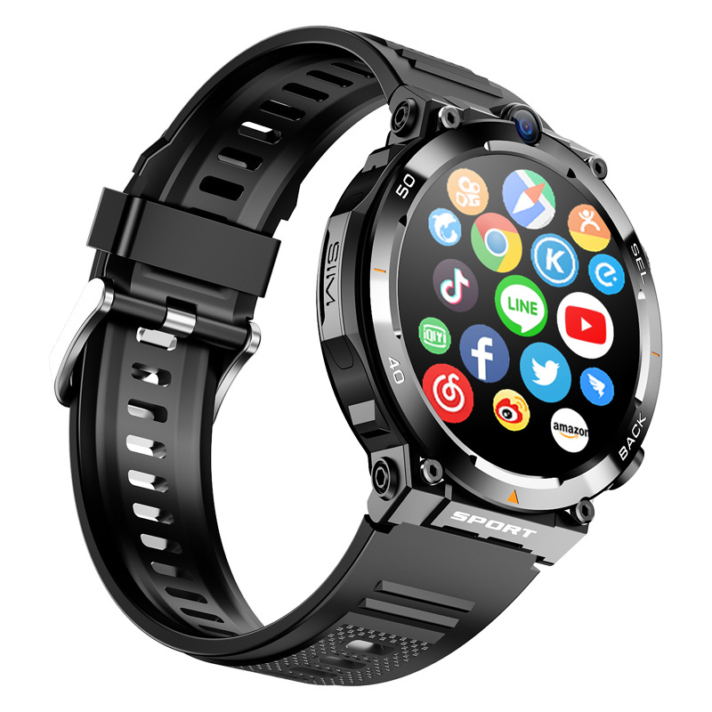 H10 Round Screen Smart Watch Nfc Access Control Photo Playstore Flashlight
