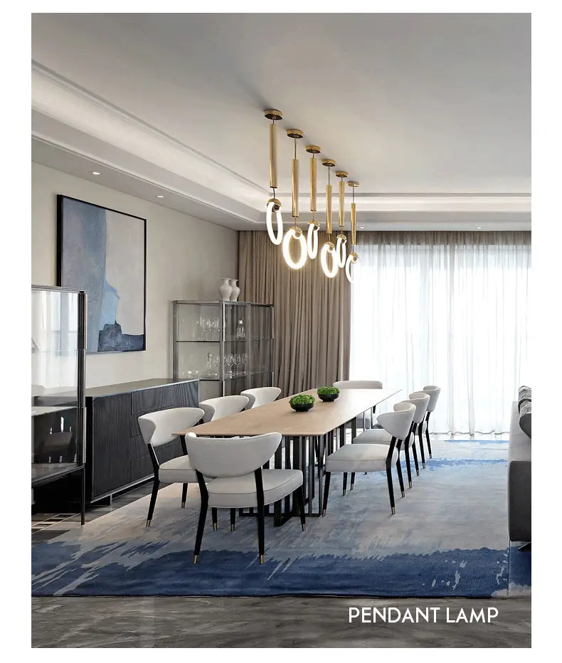 Bedroom Bedside Nordic Modern Minimalist Hanging Line Lamp