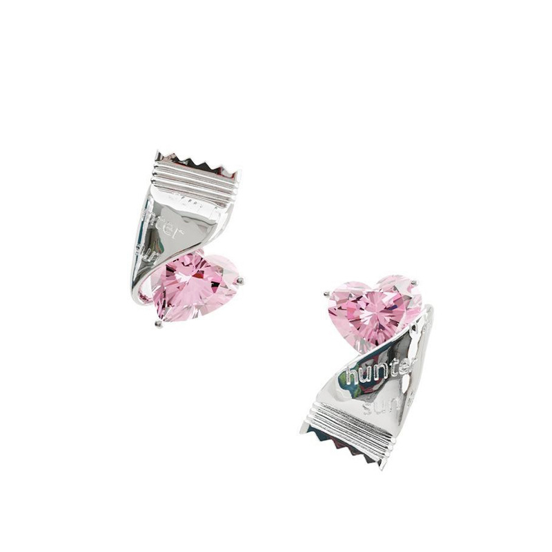 Female Ins Sweet Cool Hot Girl Special-interest Design Love Candy Earrings