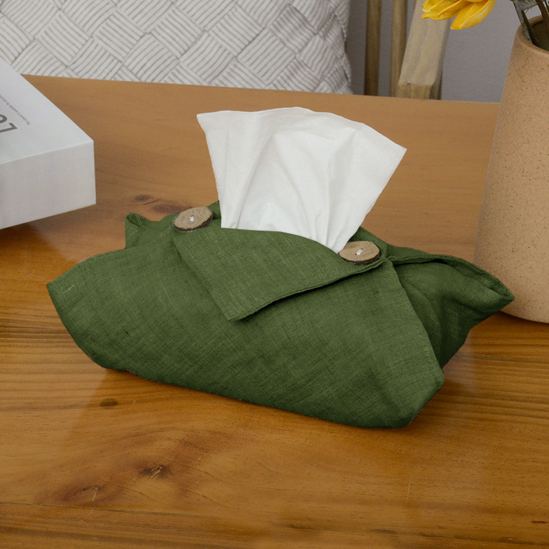 Fabric Living Room Home Car Linen Tissue Box 3