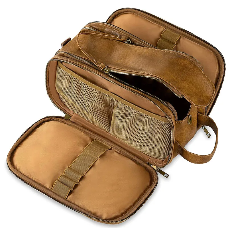 Multi Functional High-capacity PU Storage Bag - Dark Khaki Cloth Color