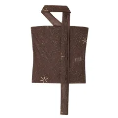 Camisole Sleeveless Vest Sequined Halter Backless Top - Brown - View 1
