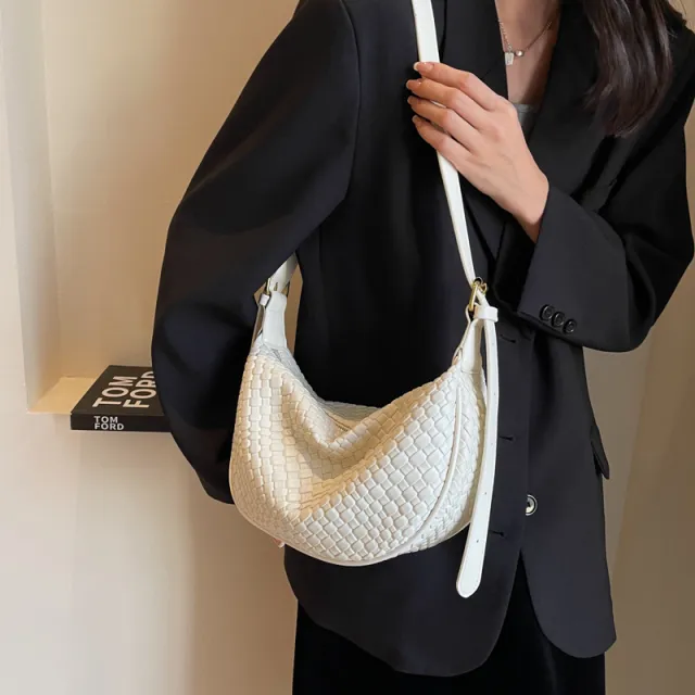 Women's Fashion All match One shoulder Underarm Bag Ins Large Capacity Fashion Beige - Shop at LoveMi