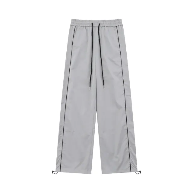 Women's Solid Color Casual Loose Wide Leg Sports Pants Gray - Shop at LoveMi