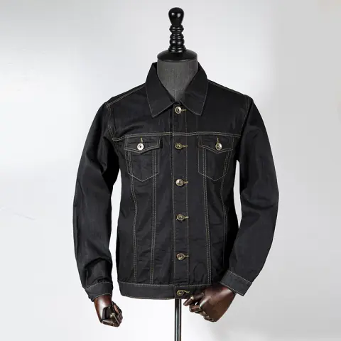 Black Denim Jacket Men's