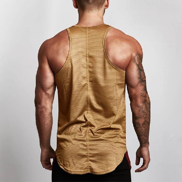 Title 4, Fitness Heren Shirt Slim Fit Vests Mesh Singlet...