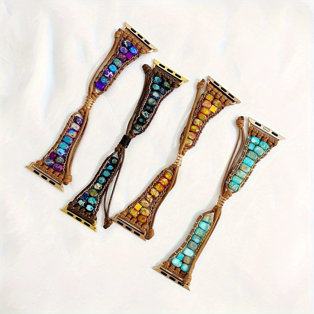 Colored Emperador Stone Retro Fashion Watch Strap