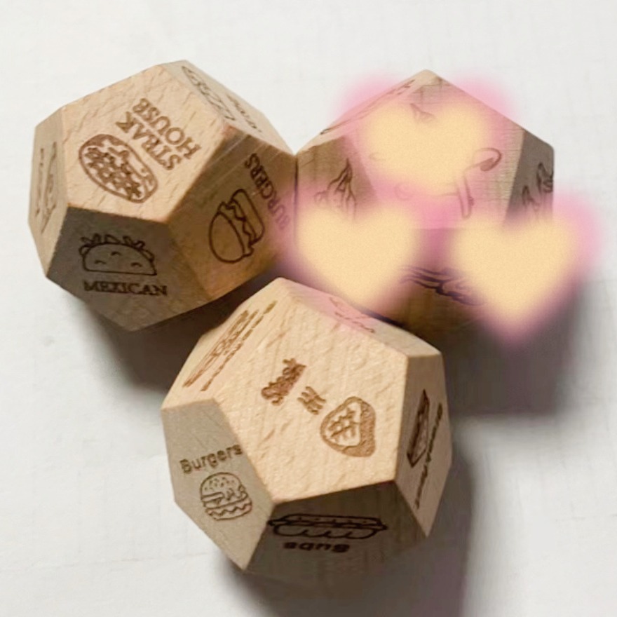 Date Night Dice After Dark Wooden Date Night Dice
