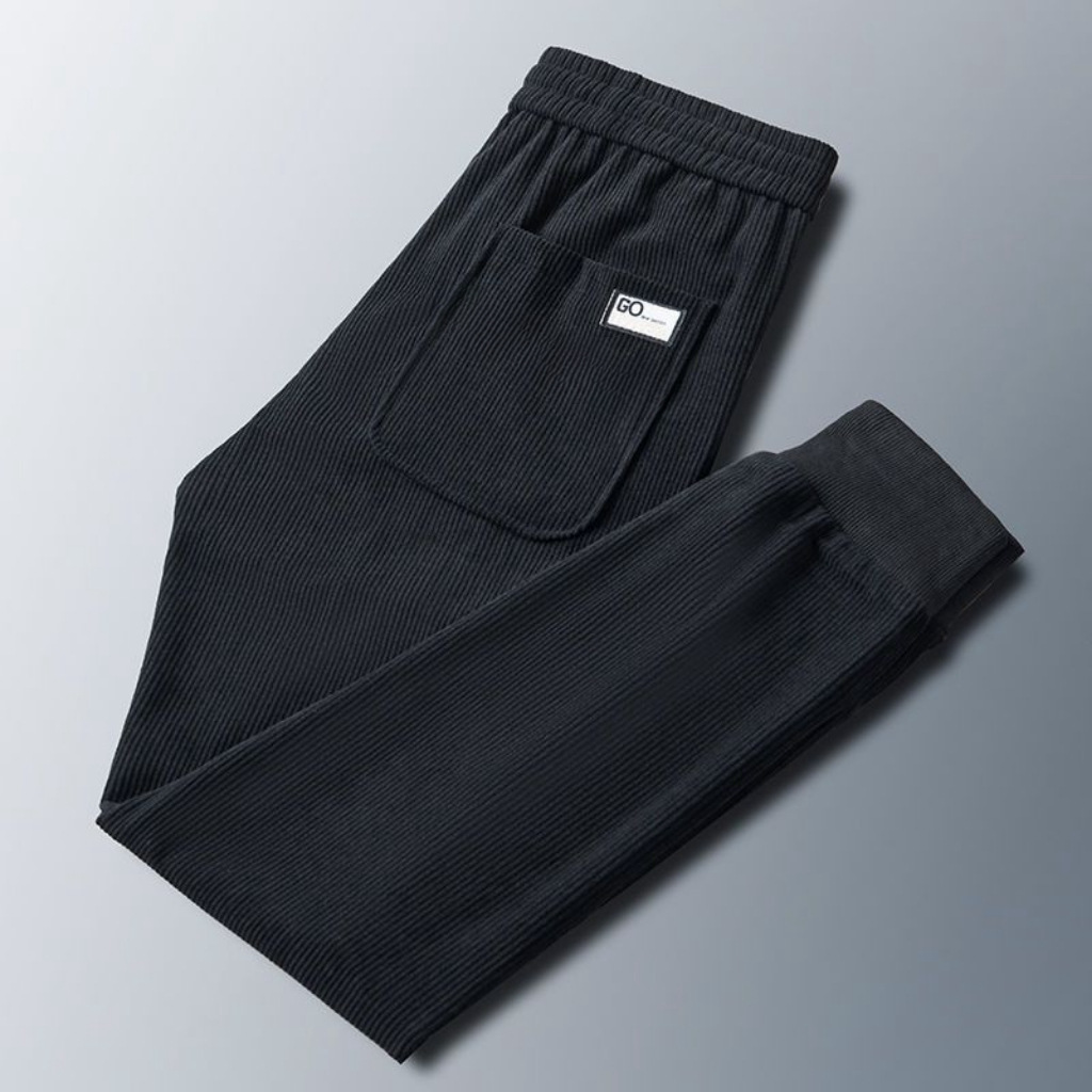 Mens Corduroy Casual Sports Trousers