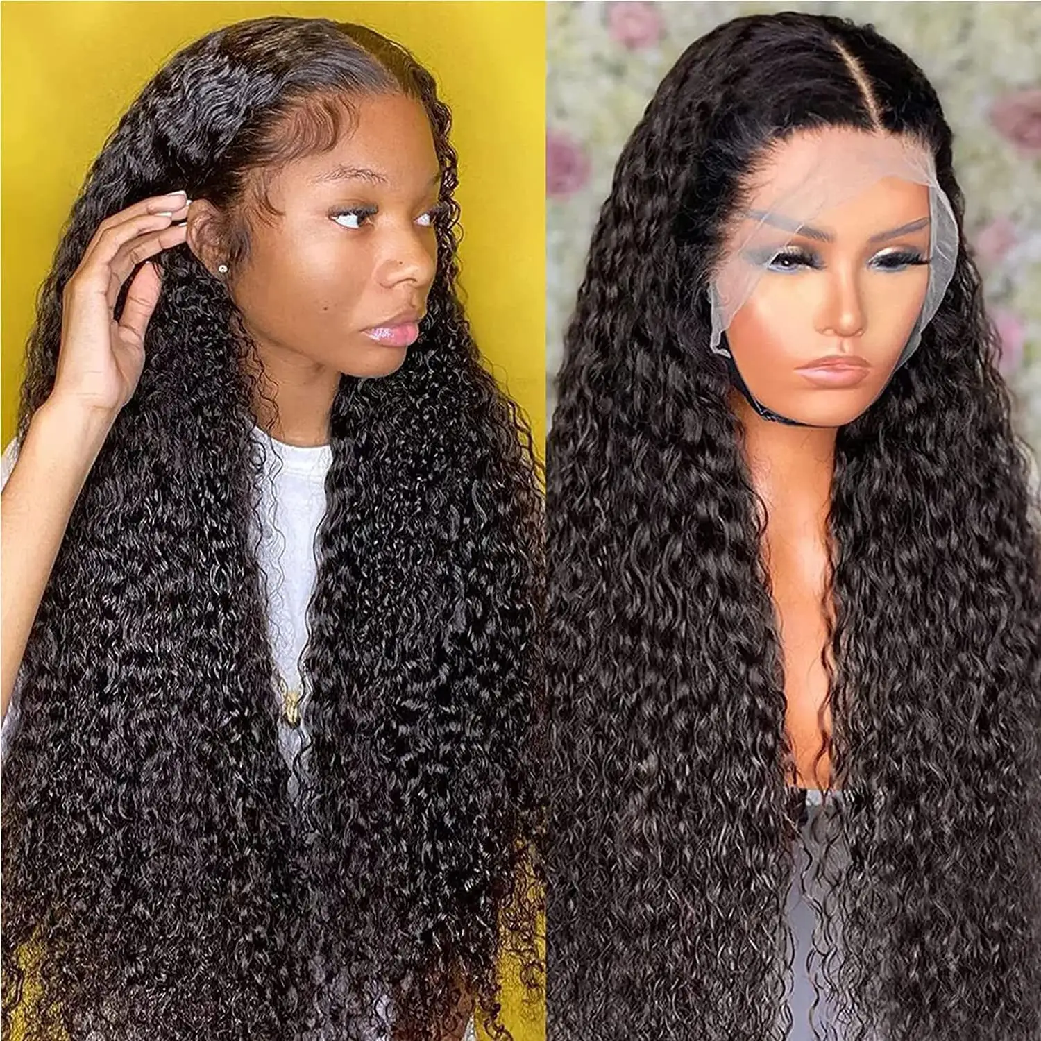 Hand-tied Black Small-curled European And American-style Lace