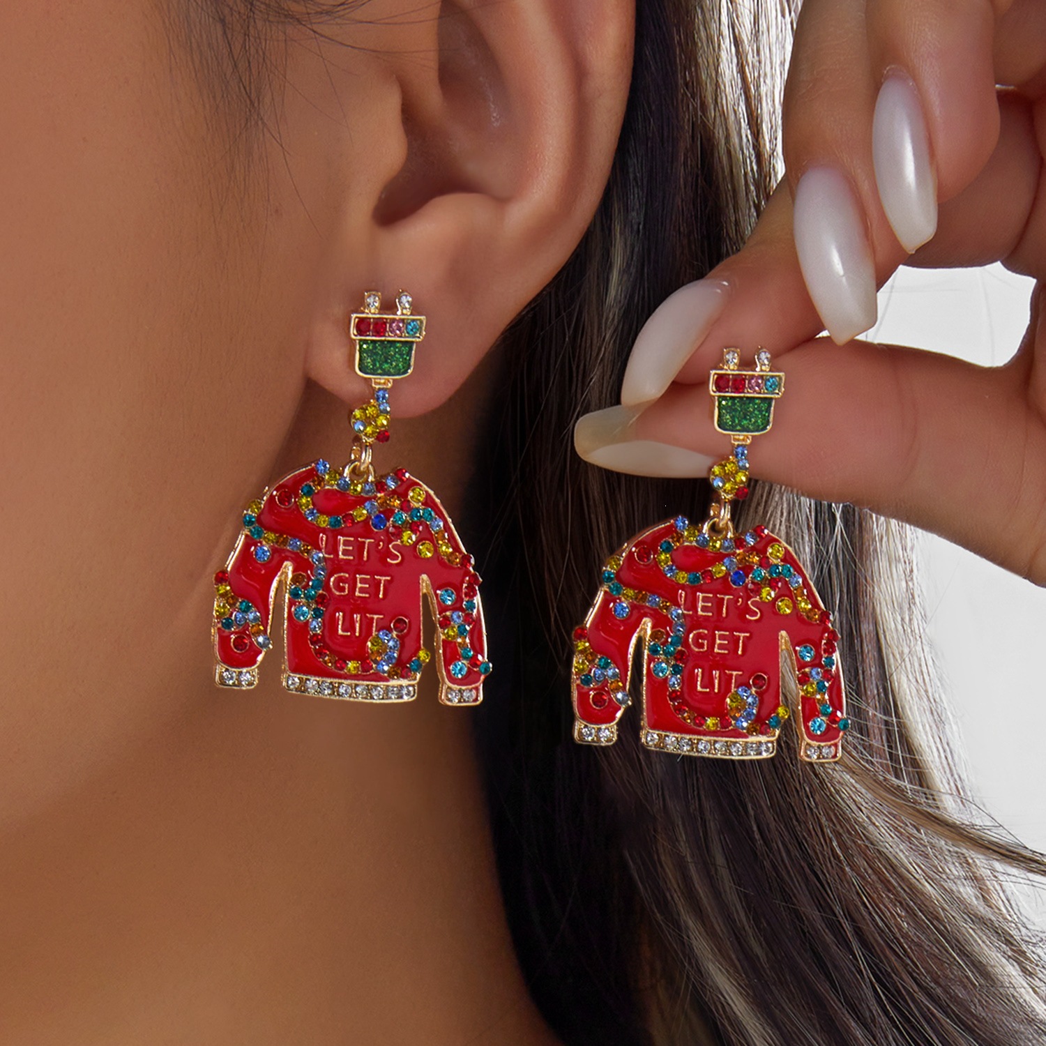 Creative And Versatile Christmas Earrings
