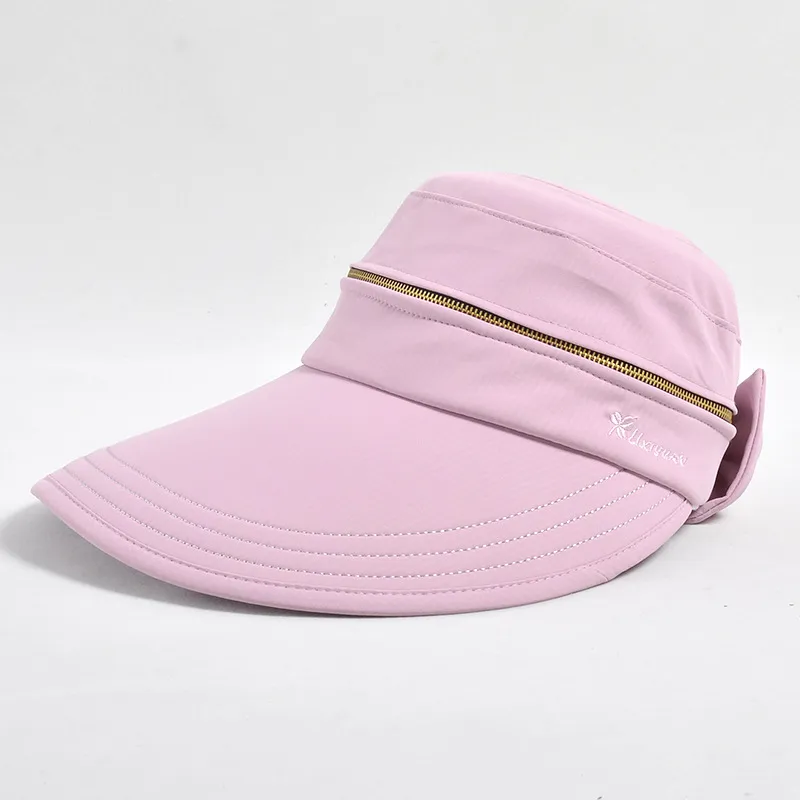Summer Sun Protection Outdoor Cycling Sun Hat - Pink