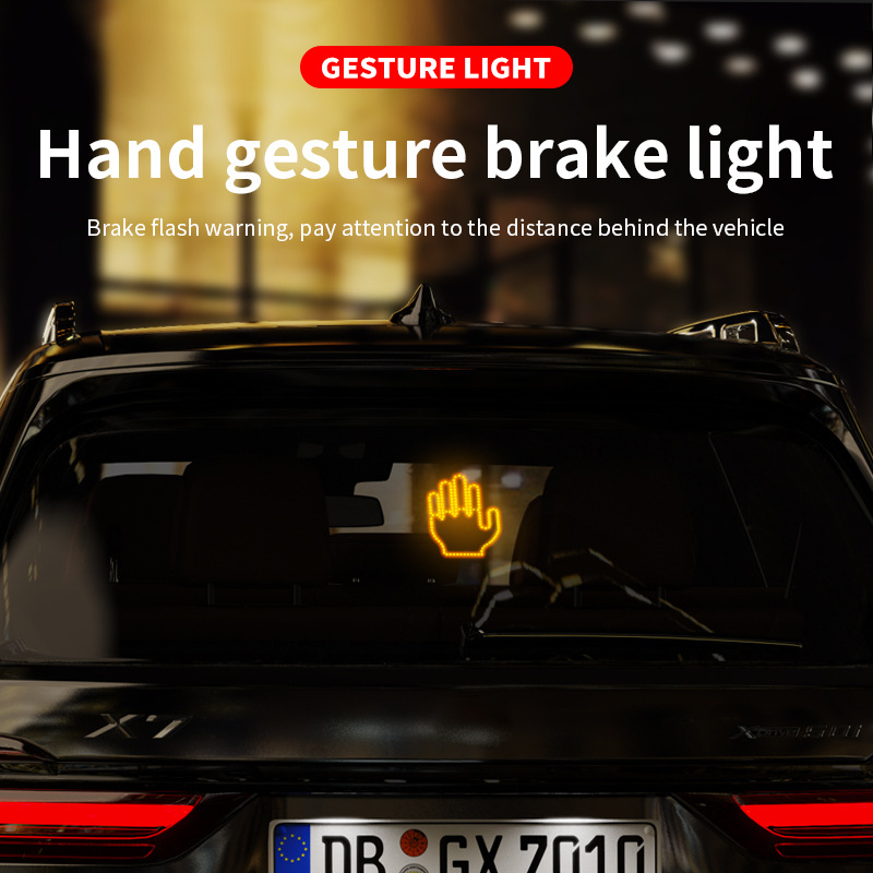 Car Finger Lights Flashing LED Gesture Warning Light - Image 11