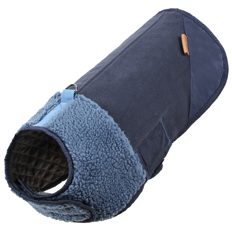 Pet Windproof Adjustable Down-Padded Jacket Warm Reversible Vest For Dogs