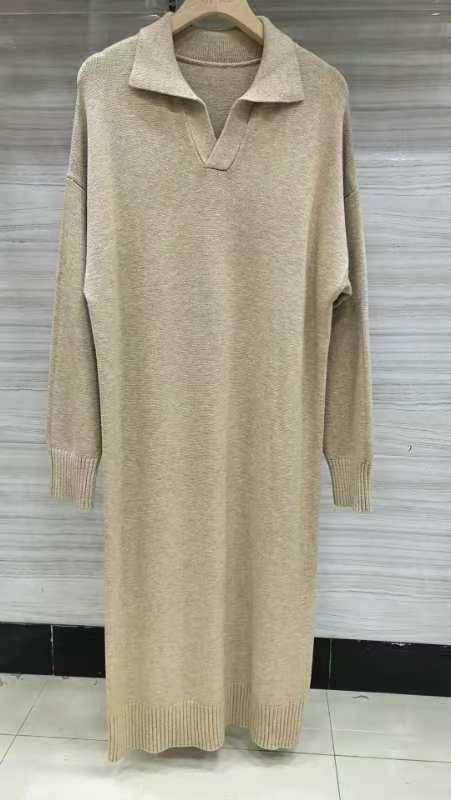 Idle Style Loose Thick Sweater Knitted Dress