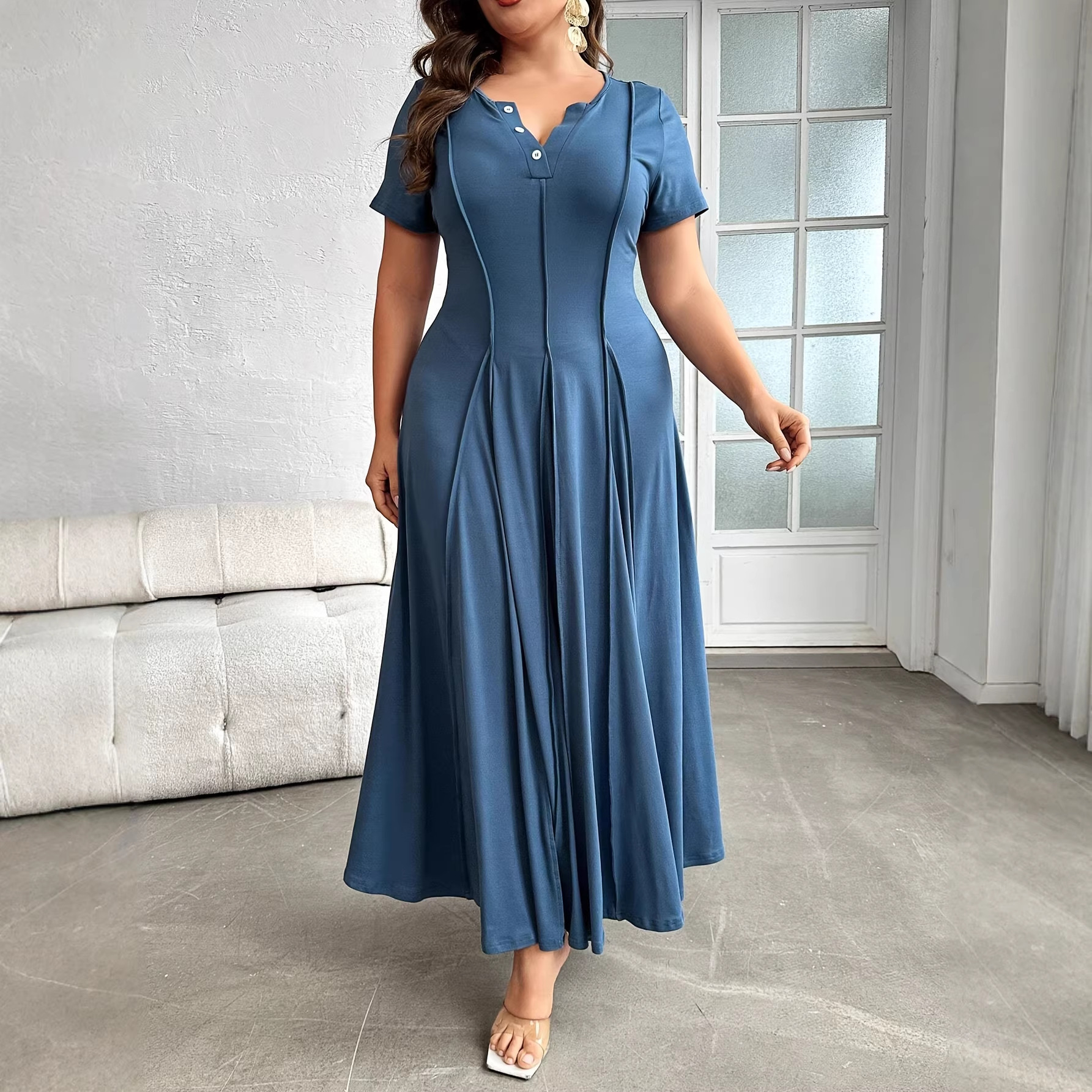 Plus-size Commuter Skirtperfect For Dates And Work