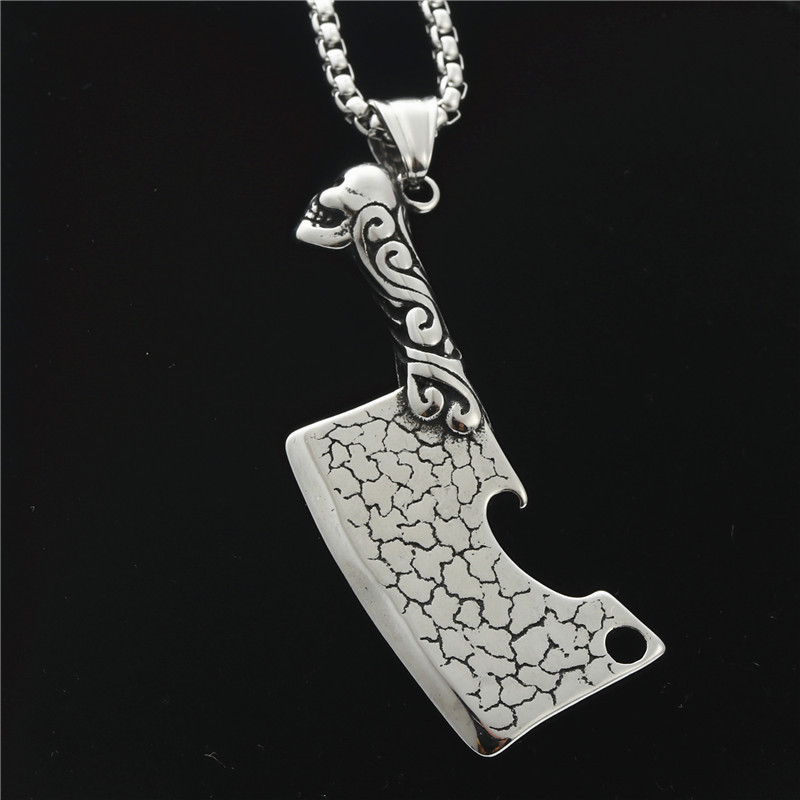 Ornament Titanium Steel Knife Type Pendant Personality Punk Vintage