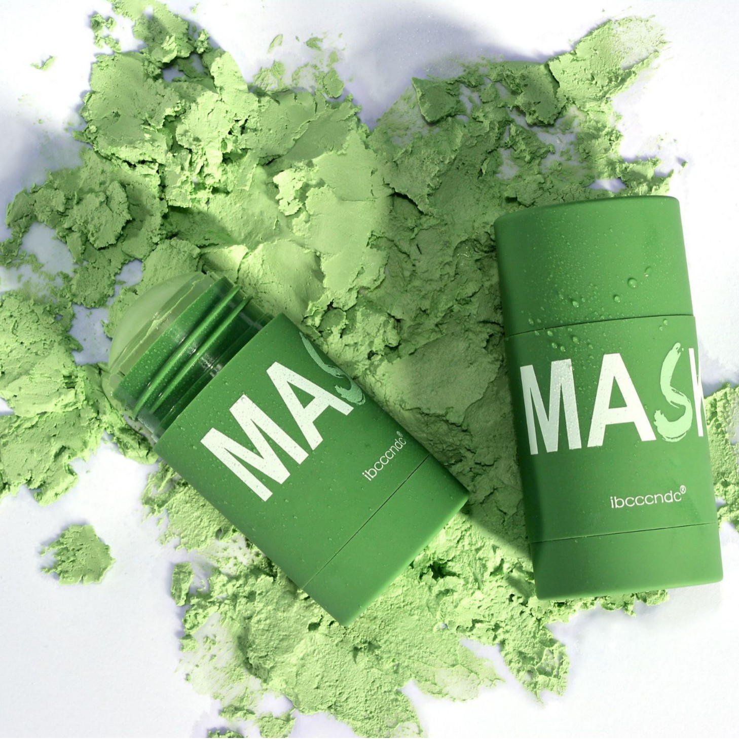 Green Tea Solid Cleansing Mud Stick Shu Soothing Moisturizing Green Mask Stick