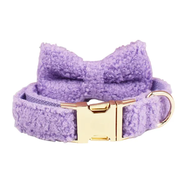 Purple Small Dog Pet Bag Dog Collar And Bow - Shop at LoveMi