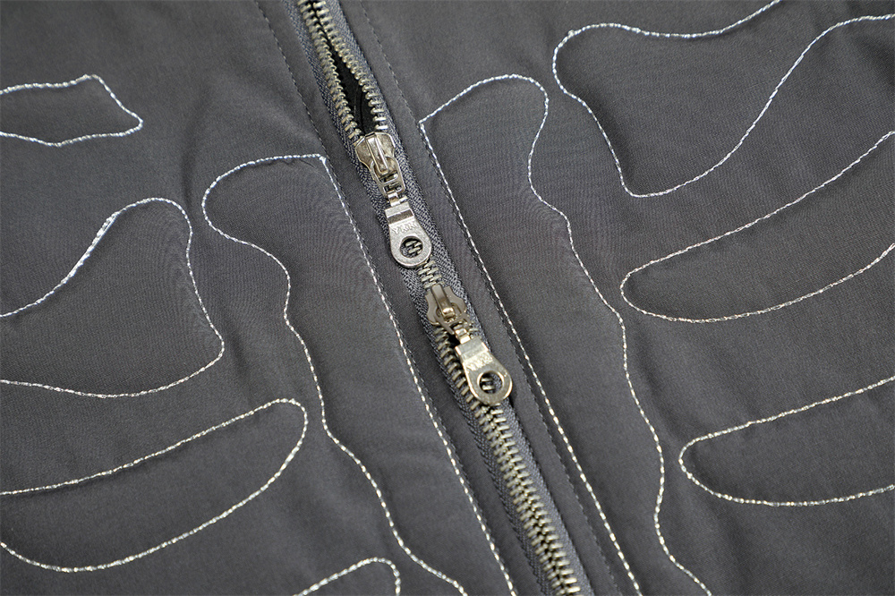 High Street Design Dark Two-way Zipper Jacket