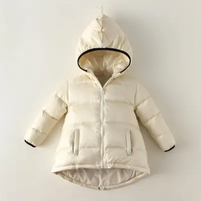 Children's Hoodie Solid Color Down Jacket