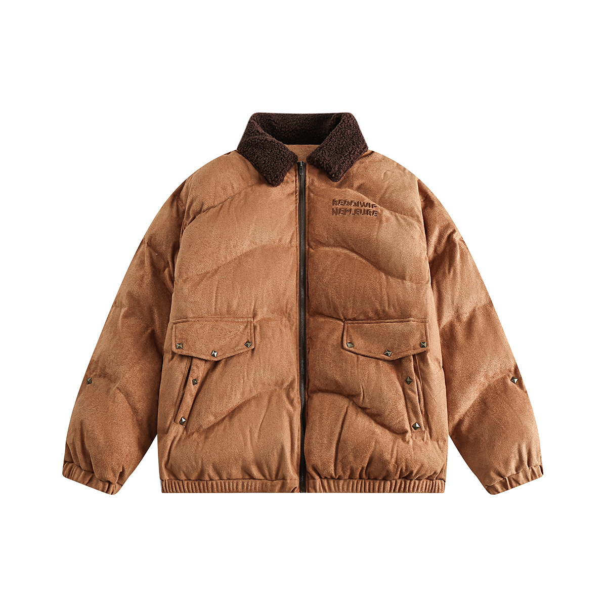 American Retro Deerskin Velvet Bread Coat