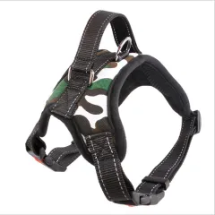 Explosion-proof Medium Large Dog Pet Saddle Chest Strap - White Camo - View 1