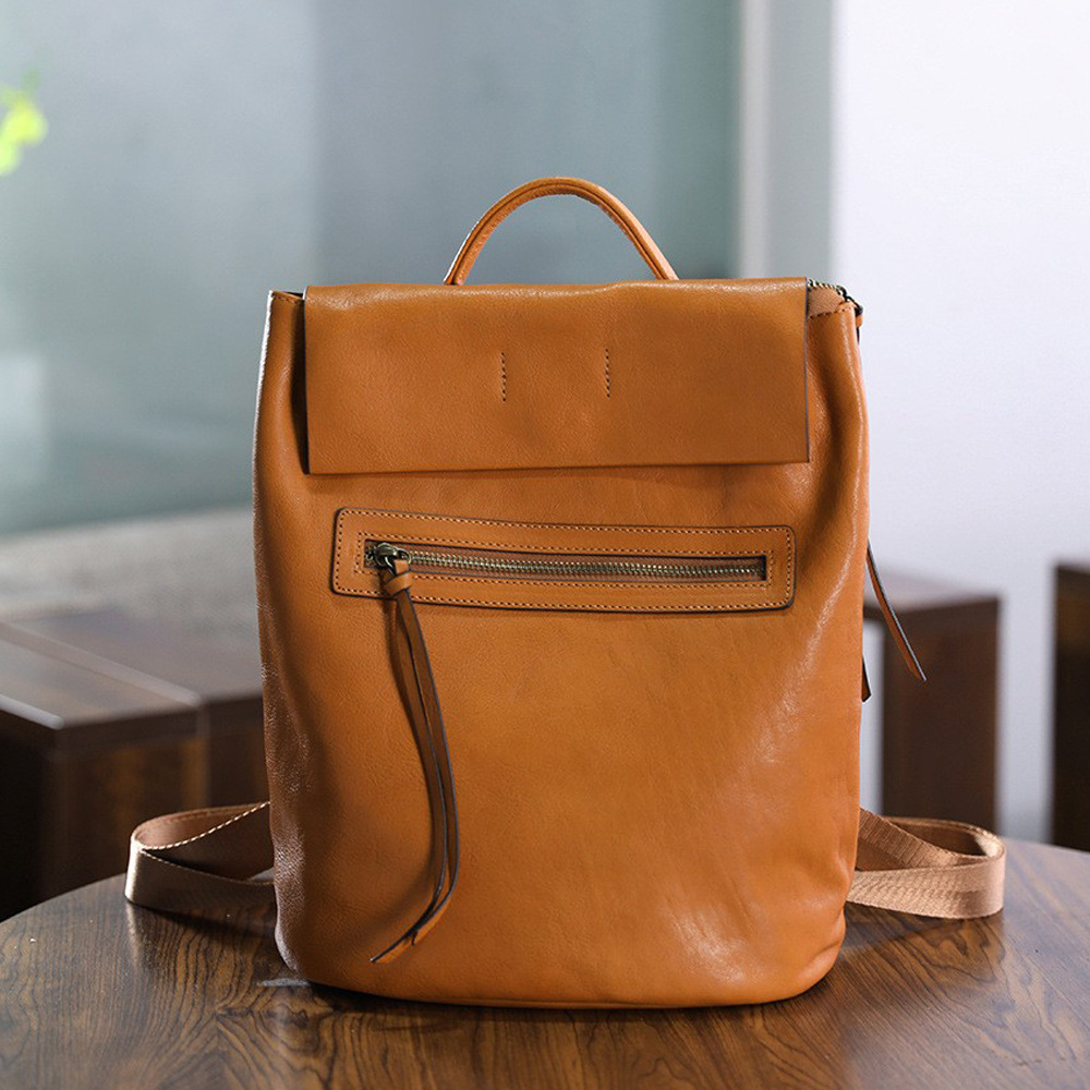 Large-Capacity Retro College-Style Backpack For Women