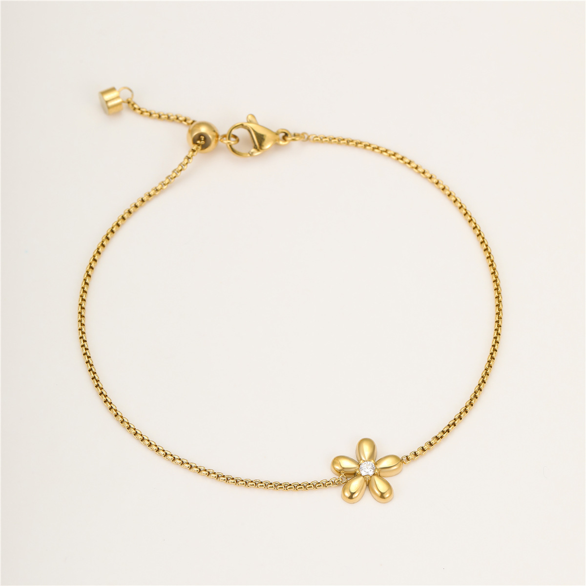 Stainless Steel Petal Bracelet