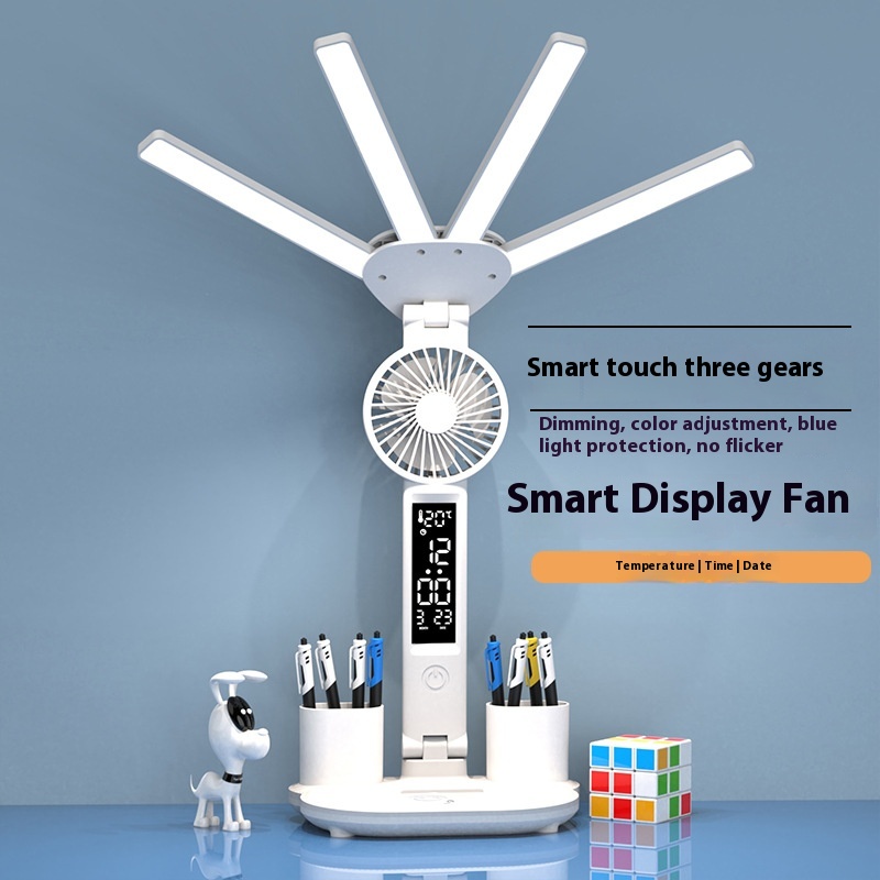 Fan Clock Pen Holder Charging