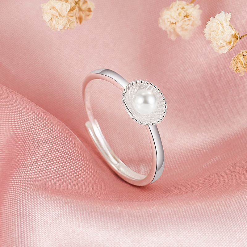 Fashion Shell Pearl Ring For Women