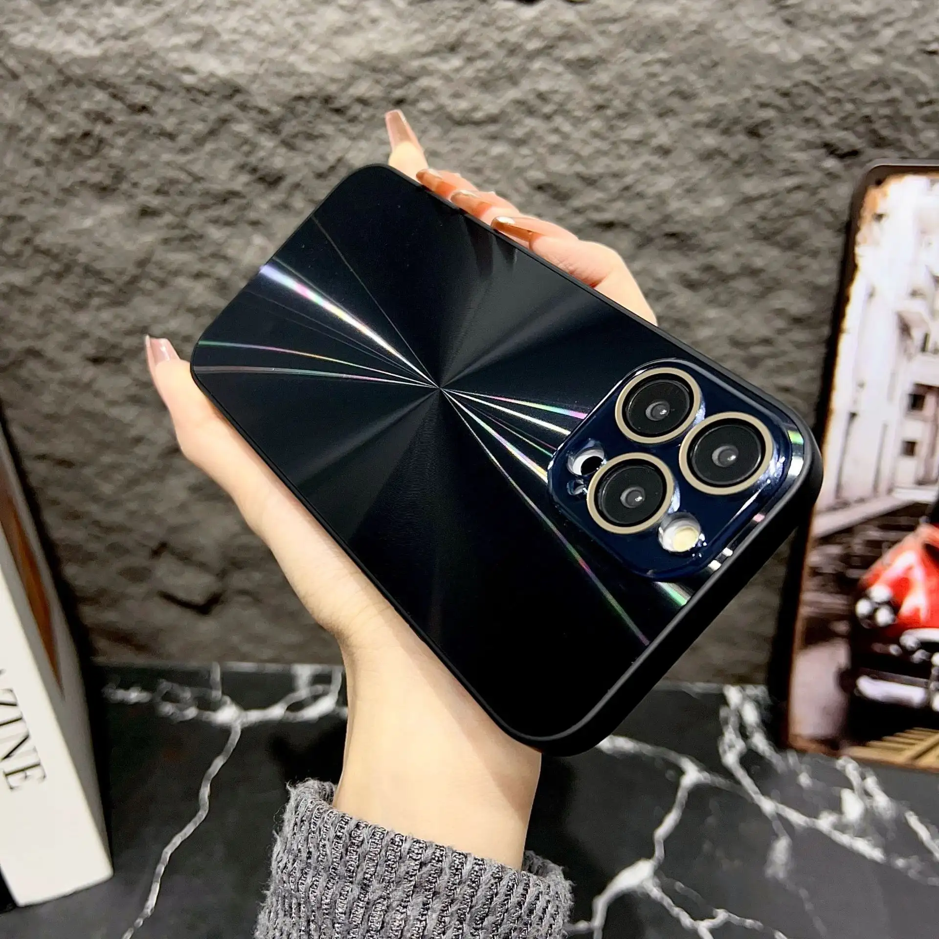Phone Case Crystal Glass Lens Protector