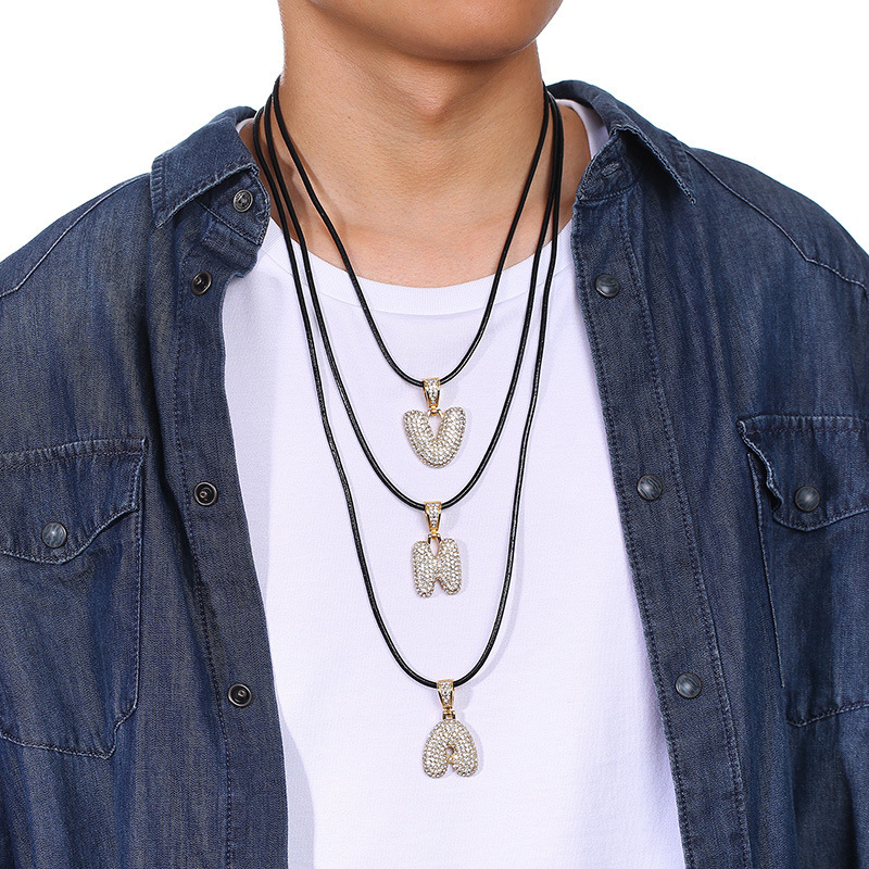 Stainless Steel Lobster Clasp30-inch Leather Necklace