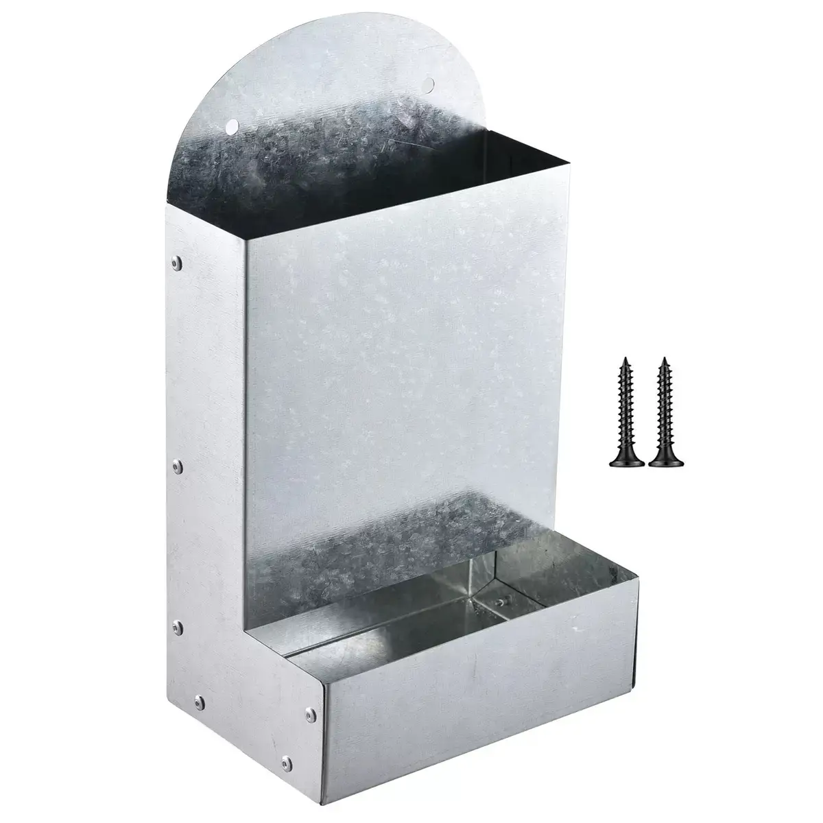 Poultry Feeding Metal Trough Chicken Parrot Bird Small Animal Feeder