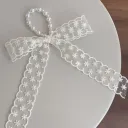 Beige Lace Hair Rope