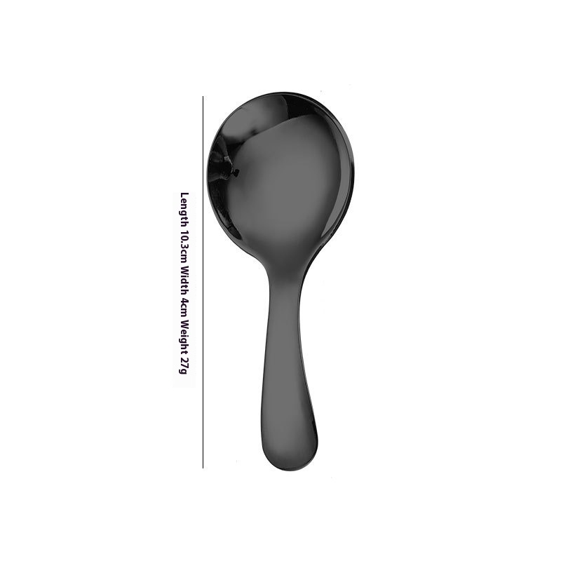 Round Spoon Black